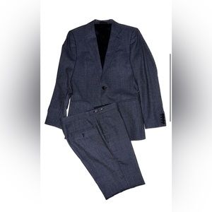 Reiss Two Piece, Single Breasted, Wool Suit. Size 36/30. Air Force Blue/Slate.